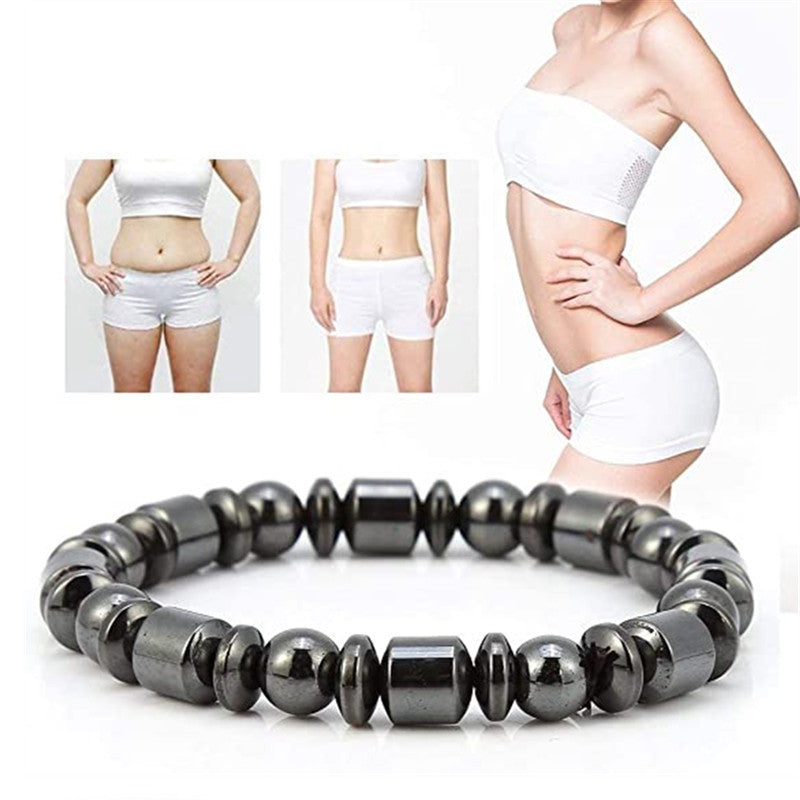 Weight Loss Magnet Bracelets For Women Men Pentagram Stone Magnetic Therapy Bracelets