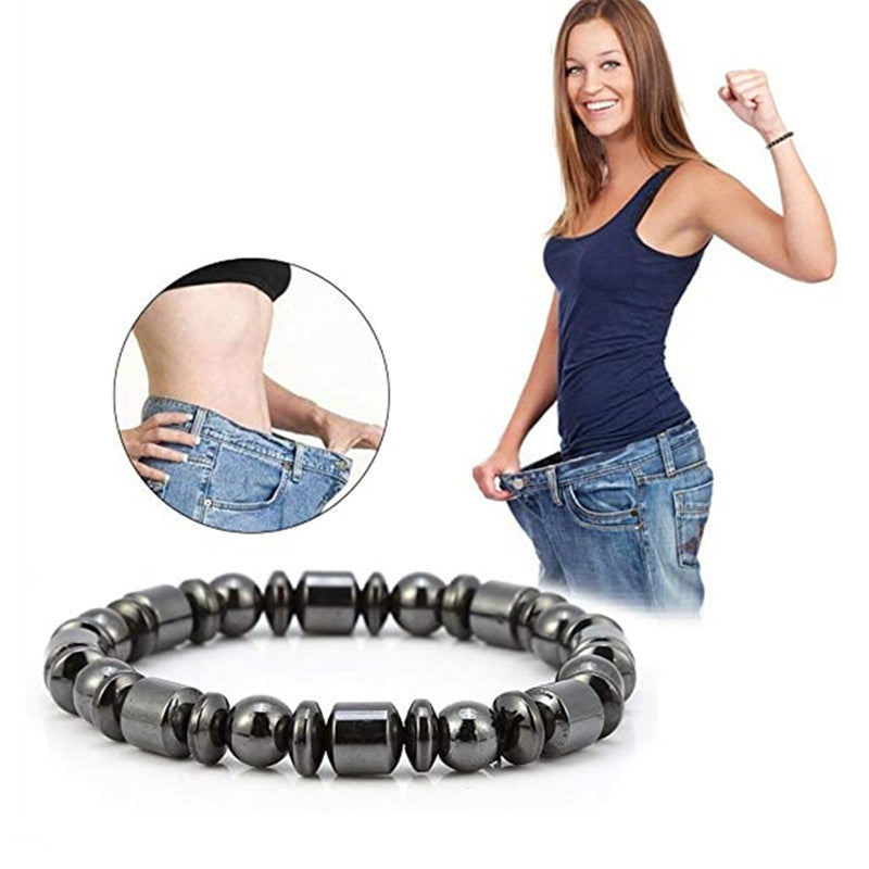 Weight Loss Magnet Bracelets For Women Men Pentagram Stone Magnetic Therapy Bracelets